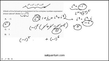 Complex number expressions: SAT Math practice question