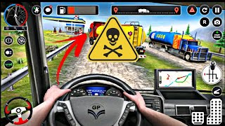 Off-road Oil Tanker Transport  Simulator - Real Trucker! - Android Gameplay 😱😱 screenshot 4