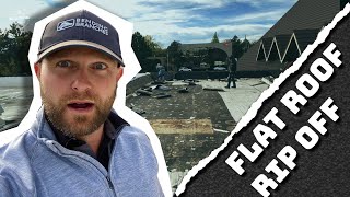 Flat Roof Tear Off | Commercial Roof Removal