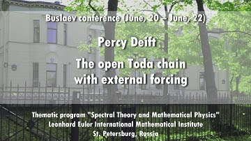 Percy Deift | The open Todachain with external forcing (online talk)