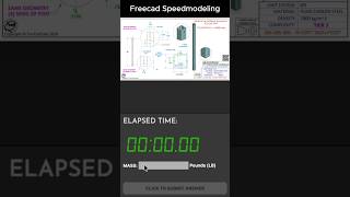 FreeCAD Speedmodeling under 1 minute TTT 26-06-06 #freecad #speedmodeling