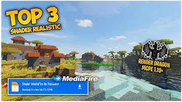 TOP 3 RENDER DRAGON SHADER REALISTIC MCPE 1.19.11 TERBARU MIRIP RTX SUPPORT LOW/MID DEVICE 1 GB RAM