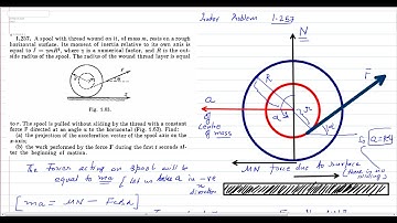 Silent lecture.ROTATIONAL AND TRANSLATIONAL MOTION -iit level physics irodov problem 1.257