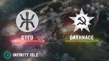 Rainy Day Games: GTFU(E) vs DarkNage(S) - Infinity Isle - Red Alert 3