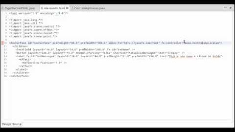 Criando Interfaces com JavaFX usando FXML