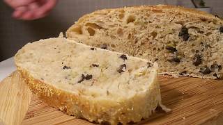 Домашний хлеб с оливками Домашний хлеб с оливками