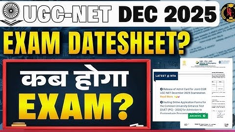 UGC NET Exam Date 2025 |UGC NETExam Date Sheet 2025 | UGC NET ExamDate 2025 December