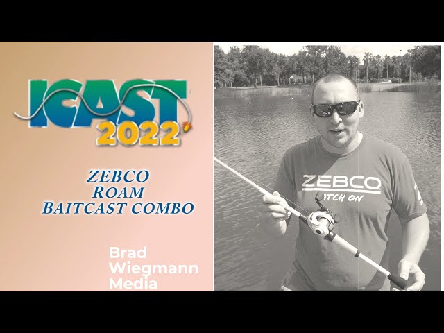 ZEBCO ROAM Baitcast Combo at ICAST 2022 with Kaleb Osborn revealing the  features of the combo 