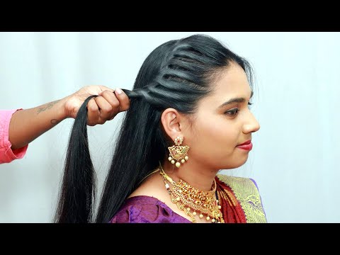 Best Indian Bridal Hairstyles For Your Wedding - All About The Woman | Hair  style on saree, Indian bridal hairstyles, Indian wedding hairstyles