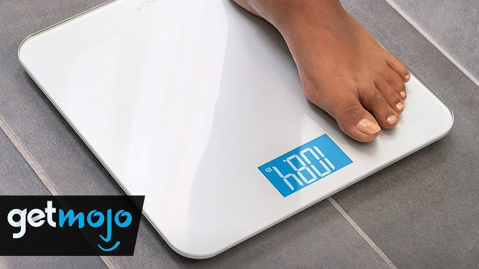 Ideaworks JB5824 Extra Wide Talking Scale-Visual & Voice Display Scale- 550  Pounds Max-Tamper Glass-Extra Wide Width-Large LCD Display-Tap On & Off