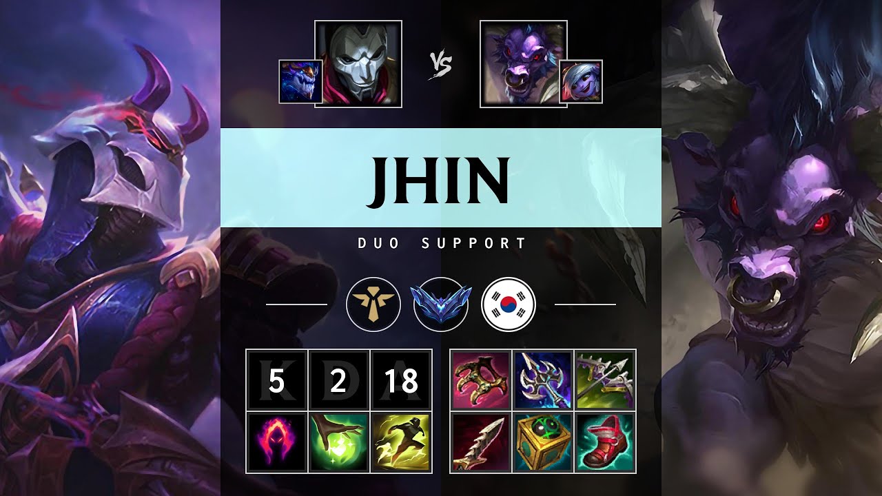Jhin Support vs Alistar - KR Diamond Patch 25.06
