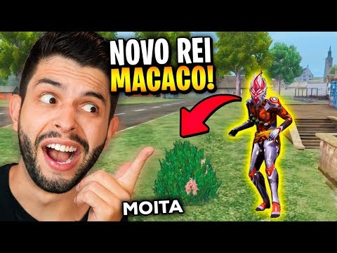 O MAIS TROLL?!? JÁ USEI O NOVO PERSONAGEM REI MACACO DO FREE FIRE!!!