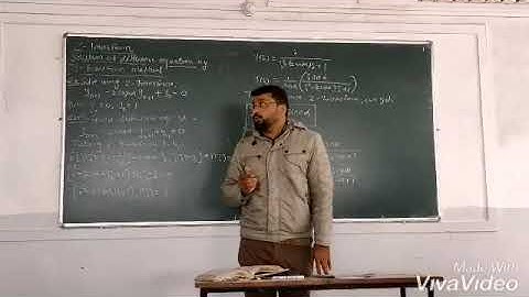Solution of difference equation by Z transform method