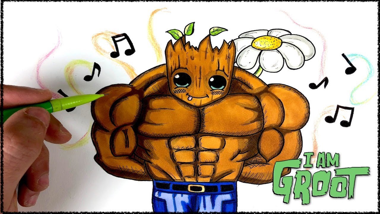 Dessin Groot Marvel Youtube Dessin Groot Marvel Youtube