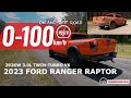 2023 Ford Ranger Raptor 0-100km/h &amp; engine sound