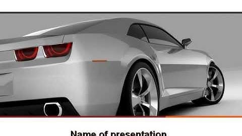Car PowerPoint Template by PoweredTemplate.com