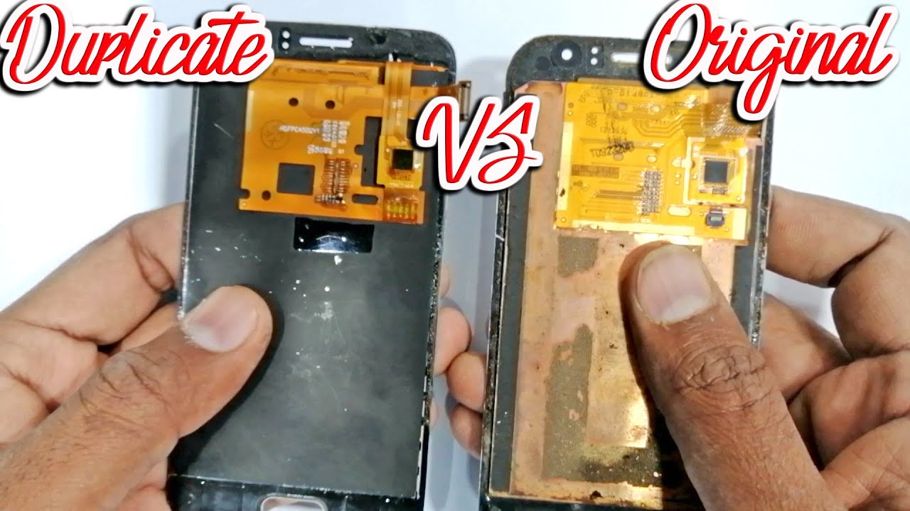 Difference between duplicate copy and original mobile phone Touch LCD