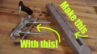 How to cut a stopped dado with a combination plane!