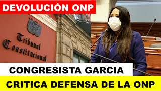 Cecilia García critica duramente defensa de DEVOLUCIÓN DE APORTES DE LA ONP DE S/ 4400