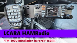 LCARA HAM Radio: FTM300D Installation in Ford F150!!!!