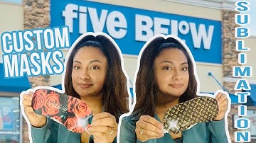 FIVE BELOW SUBLIMATION SLEEP MASKS! | Easy sublimation tutorial