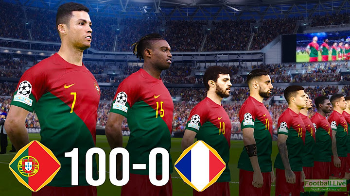 Portugal 100 - 0 France | C.Ronaldo scored 100 goals 💪🔥GOAT🐐 FIFA World Cup | eFootball PES Gameplay