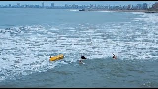 DIFÍCIL SITUACIÓN VIVIDA POR PESCADORES EN KAYAK AL SALIR DEL MAR