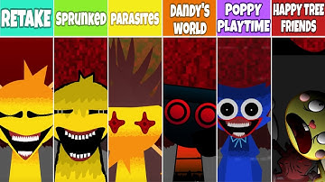Mix of EVERY Incredibox RETAKE Monster VOICE From Incredibox! All New Mod Versions Comparison