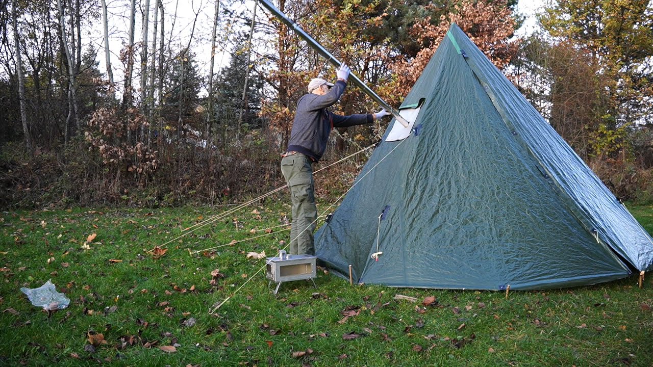 Ogrzewany namiot #5 - instalacja i test piecyka