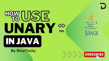 What is Unary Operator in Java ? in Tamil | First Time | DinaTechy