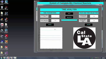 Chemical Reactor Matlab GUI II
