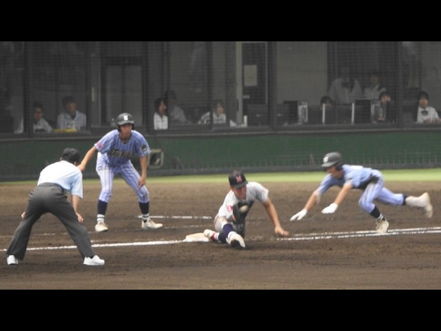 横浜高校練習着 値下げ大歓迎 横浜高校 セカンド 田島陽翔 ナイス送球 6回裏｜横浜 - 東海大相模｜4