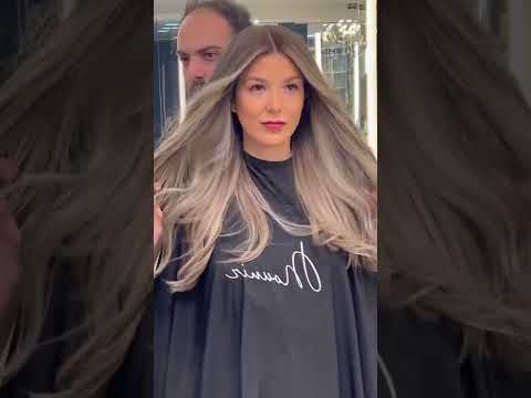 Ash Brown Highlights Hair Transformation #shorts