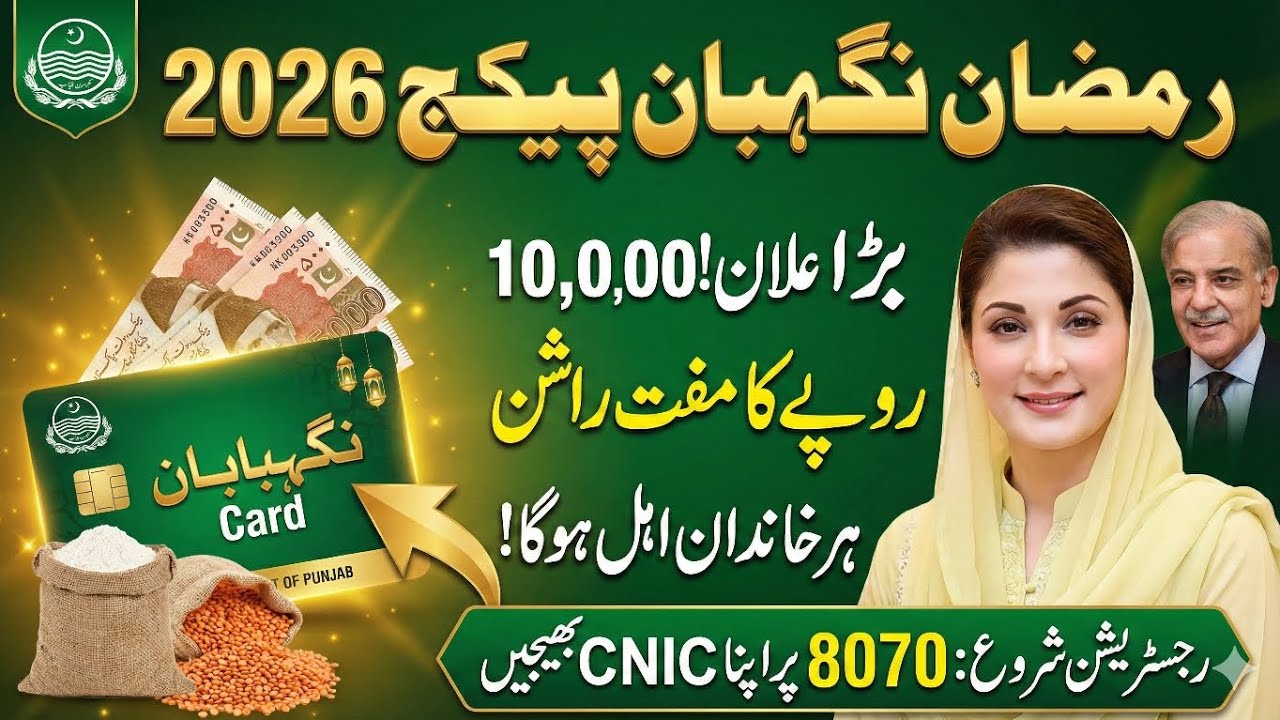 Ramadan Nigehban Package 2026 | Get Rs 10,000 Free Ration Card | 8070 ...