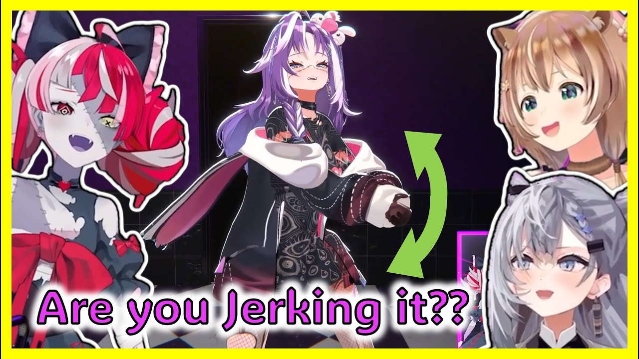 Michi "JORKS IT" in front of Hololive Girls in 3D (ft Ollie, Risu, Zeta)