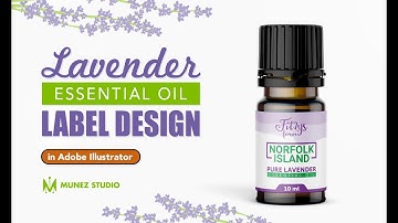 How To Design Lavender Oil Label in Adobe Illustrator