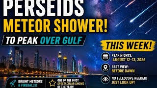 Perseids meteor shower to peak over Gulf this week