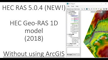 HEC-RAS 5.0.4 (2018) 1D-modeling without ArcGIS (Tutorial)