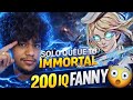 🔴 FANNY LIVE 😭 1% SKILL 99% PANIC | SOLO QUEUE