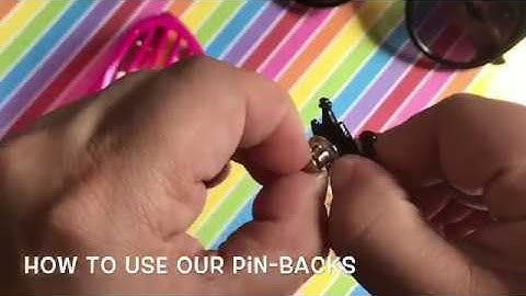 How To Use Our Locking Pin Backs