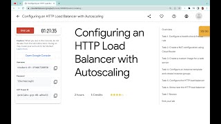 Configuring an HTTP Load Balancer with Autoscaling || #qwiklabs || #coursera