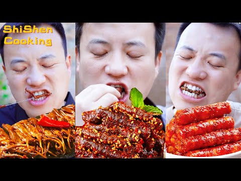 Eating Duck or Flowers?Village Wild Cooking 2022 | Chinese Food Eating Show | Funny Mukbang ASMR
