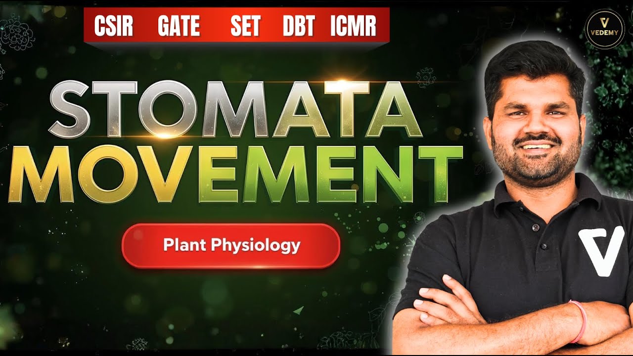 Stomata Movement | L7 | Plant Physiology | Dr. Sanjay Yadav | CSIR | GATE | DBT |