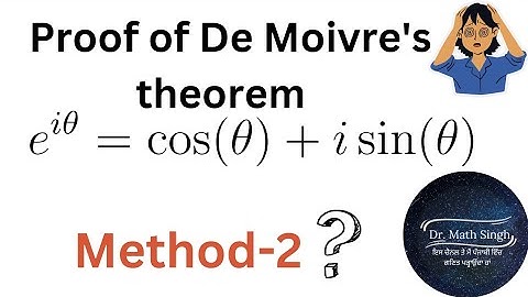 Proof of De moivre