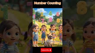 Number counting song | learn counting  🔢 #shorts #kidssongs #kidslearning #kids #numberssong