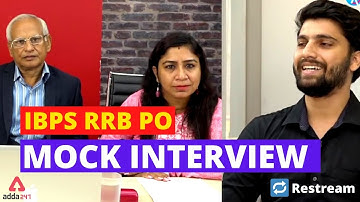 IBPS RRB PO Mock Interview : RRB PO Interview Preparation 2021 By Anil Bhatnagar | Adda247