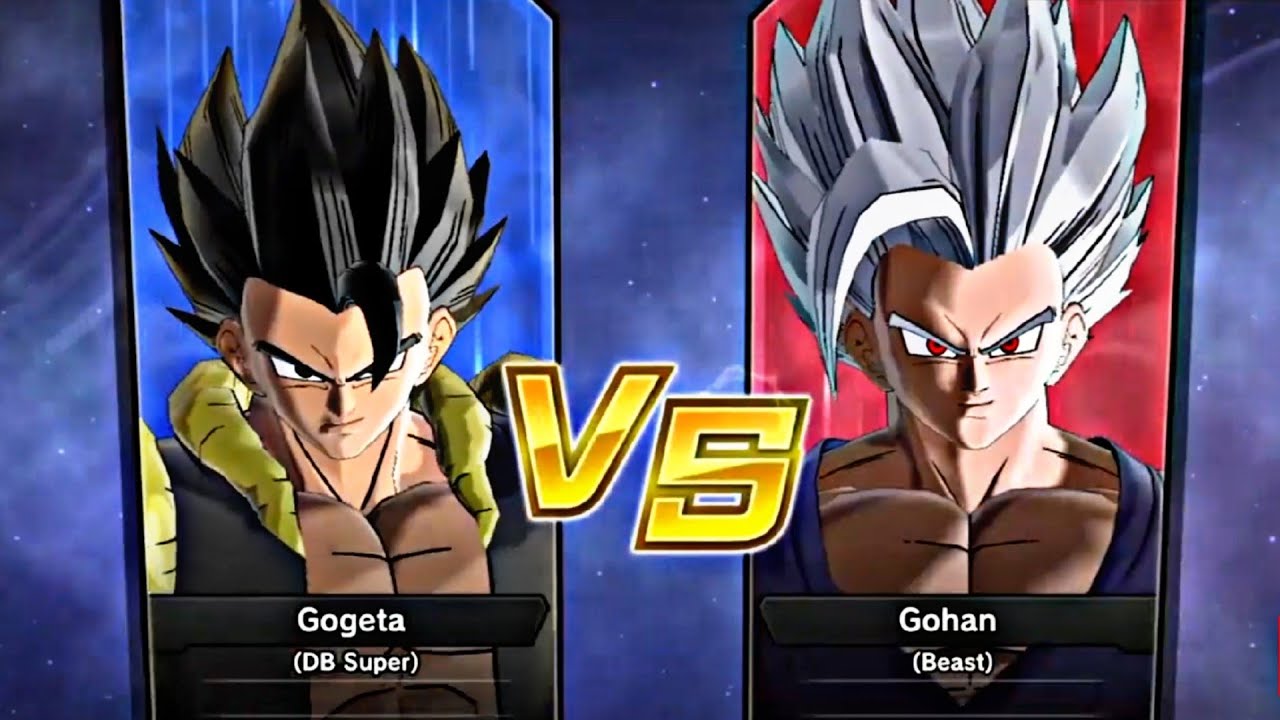 Gogeta (DB Super) VS Beast Gohan | Dragon Ball Xenoverse 2