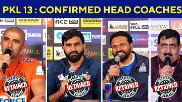 PKL 13 - Confirmed Head Coaches List | PKL 13 Confirmed Head Coaches | Kabaddi Star