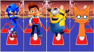 Paw Patrol : Marshall 🌟 Skye 🌟 Rubble 🌟 Everest 🌟 Chase 🌟 Rocky ☄️ Tiles Hop EDM Rush!