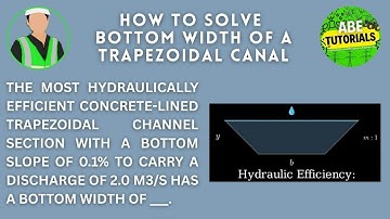 The most hydraulically efficient concrete-lined trapezoidal channel section with a bottom slope of 0